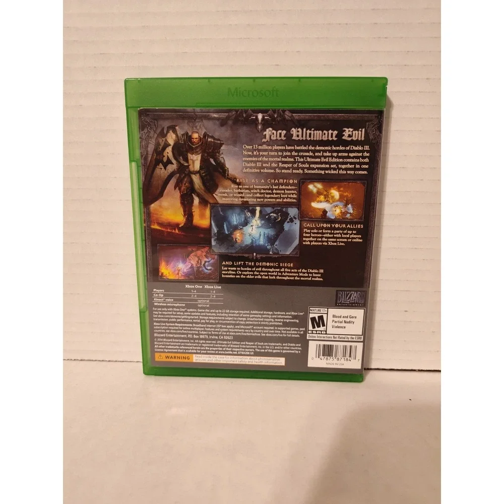 Diablo III 3 Reaper of Souls Ultimate Evil Edition Xbox One‎ 2014